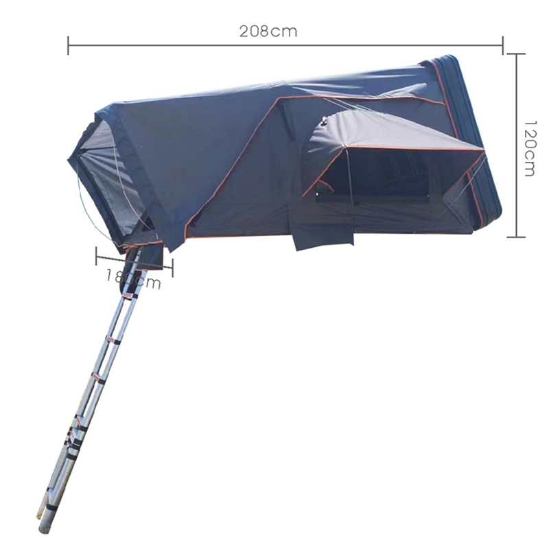 Tenda da tetto con guscio in alluminio